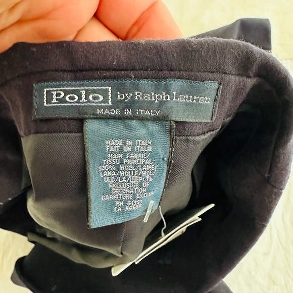 NWT Polo Ralph Lauren Boy's Wool Navy Blue Blazer Size 4T- Made In Italy - Picture 10 of 11